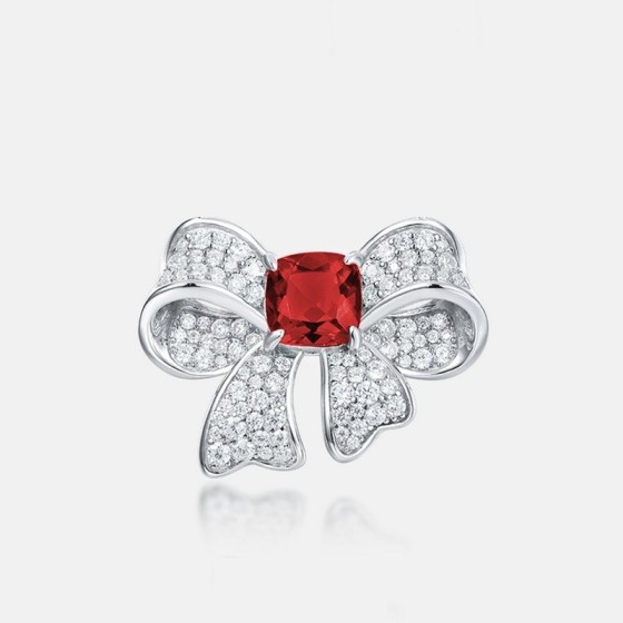 925 Silver Lab-Grown Ruby Ring(ZHF-R2023R)12#13#14#15#