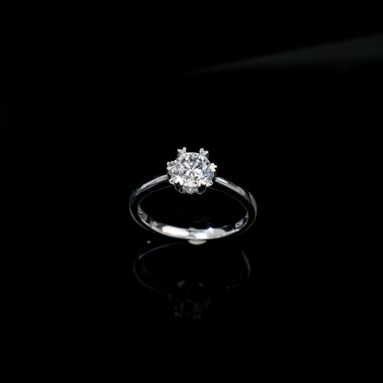 925 Ag Lab Diamond Ring(PYZR1742)