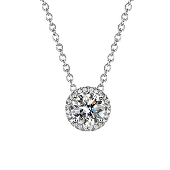 S925 Lab Diamond Necklace(ZHF-PYZ1213)