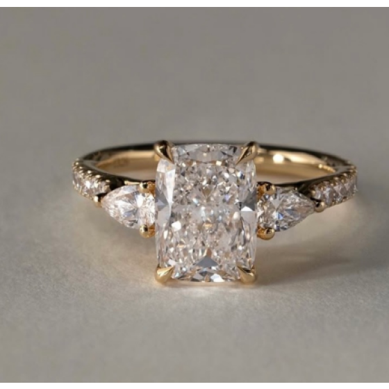 Sterling 925 Silver Moissanite Ring L-MR0290