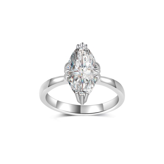 Sterling 925 Silver Moissanite Ring L-MR0303