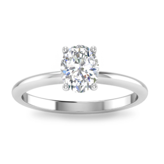 Sterling 925 Silver Moissanite Ring L-MR0355-1CT