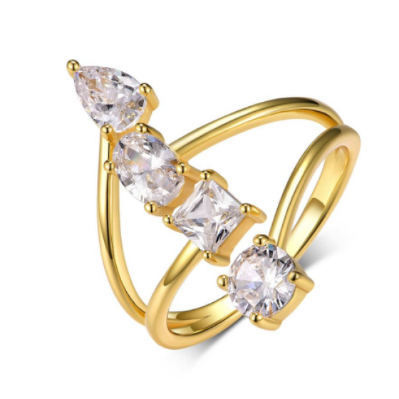 Sterling 925 Silver Moissanite Ring L-MR0099