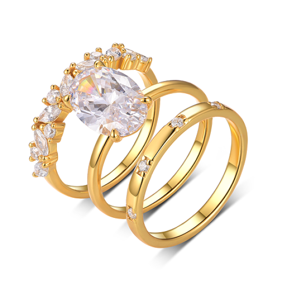 Sterling 925 Silver Moissanite Ring L-MR0123