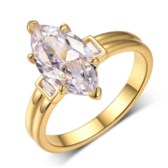 Sterling 925 Silver Moissanite Ring L-MR0148