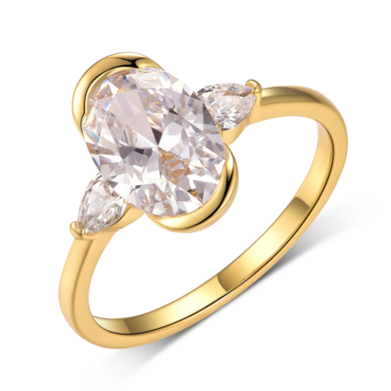 Sterling 925 Silver Moissanite Ring L-MR0150