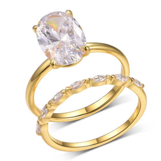 Sterling 925 Silver Moissanite Ring L-MR0168