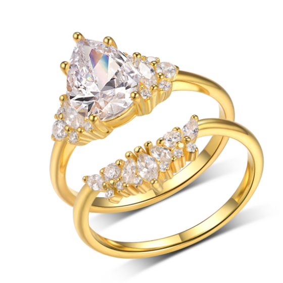 Sterling 925 Silver Moissanite Ring L-MR0188