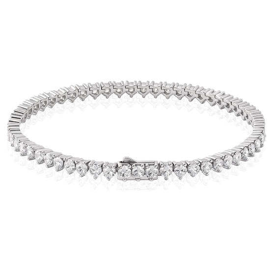 Sterling 925 Silver Moissanite Bracelet L-MB0024-3.0-18CL-M