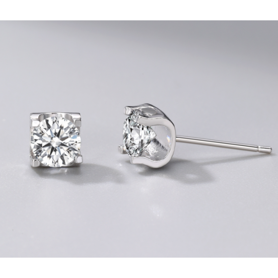 Sterling 925 Silver Moissanite Earrings L-ME0002