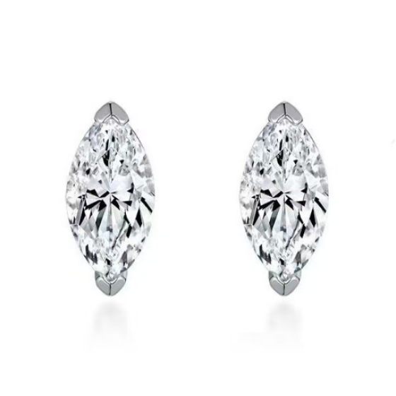 Sterling 925 Silver Moissanite Earrings L-ME0096-2CT