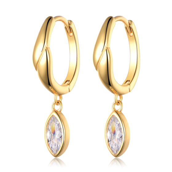Sterling 925 Silver Moissanite Earrings L-ME0021