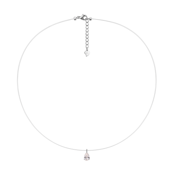 Sterling 925 Silver Moissanite Necklace L-MP0053-8*10