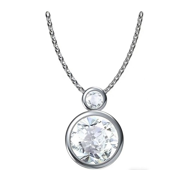 Sterling 925 Silver Moissanite Necklace L-MP0085