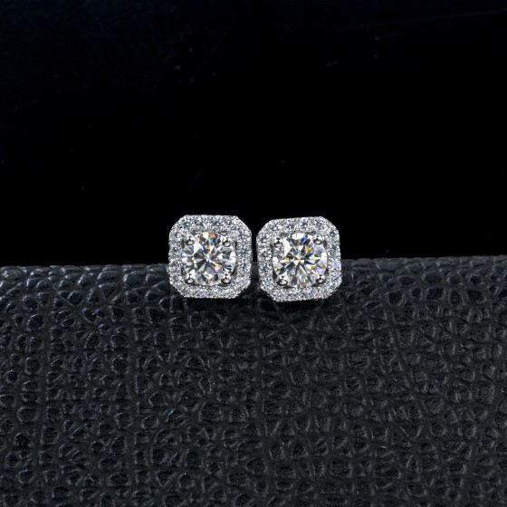 Moissanite Earrings (E1701)