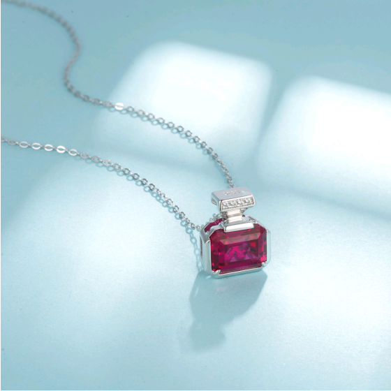 Lab Ruby Pendant (ZHF-P1496R)