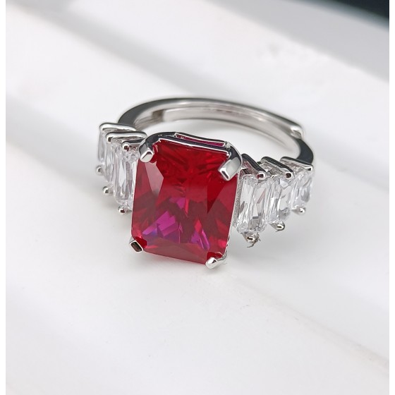 Lab Ruby Ring (ZHF-R5004R)