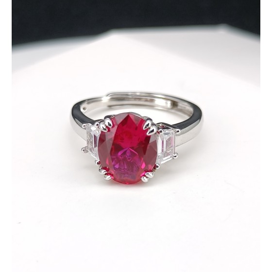 Lab Ruby Ring (ZHF-R1607)