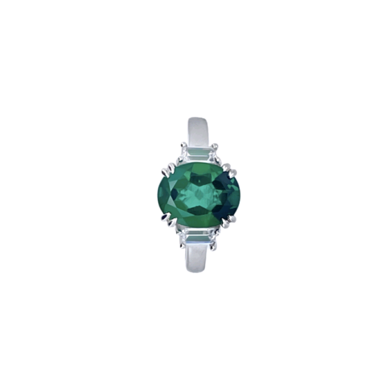 Green Glass Ring (ZHF-R1607)
