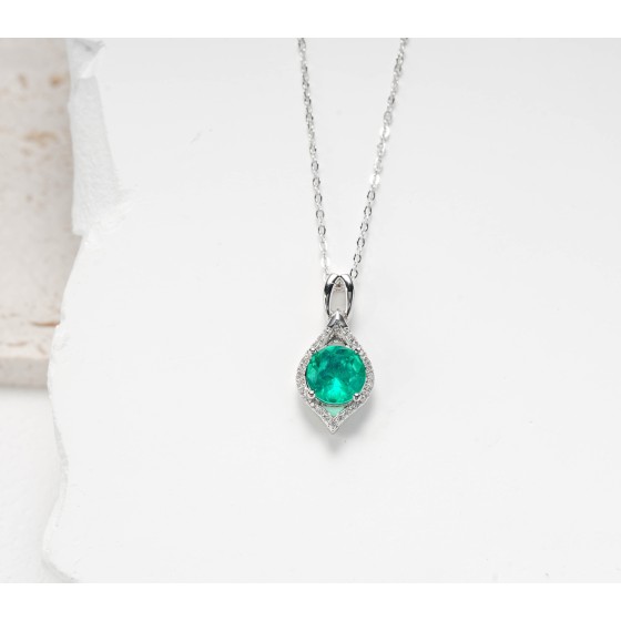 Green Glass Pendant (ZHF-P1614)